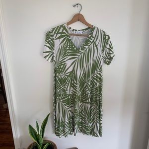 Fighting eel palm dress with pockets size S